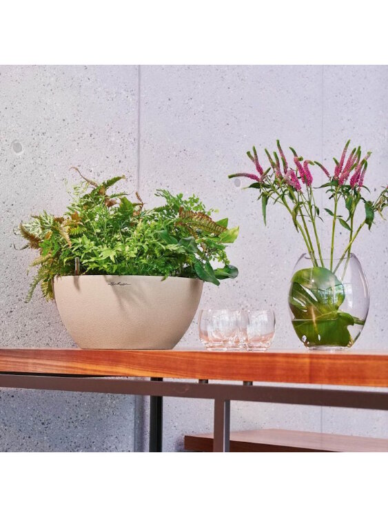 Кашпо Lechuza Cubeto Графитовый черный 