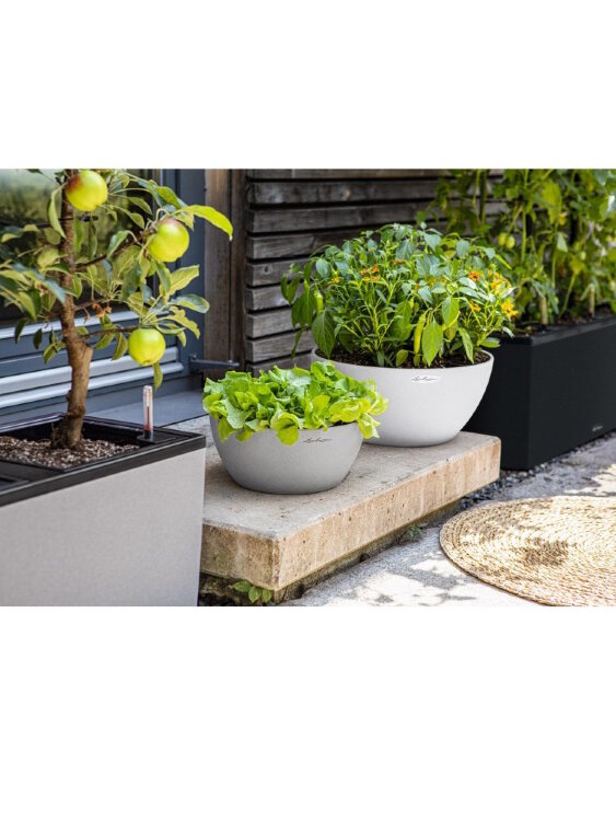 Кашпо Lechuza Cubeto Графитовый черный 