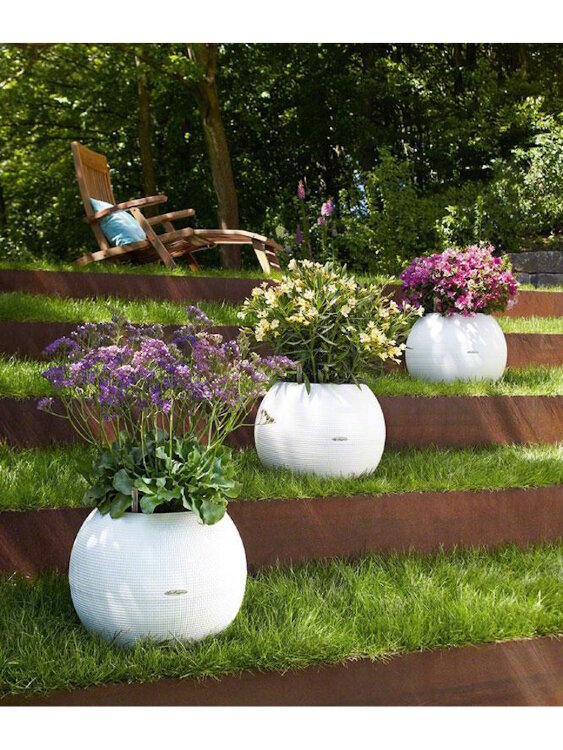 Кашпо Lechuza Puro Песочно-коричневое 