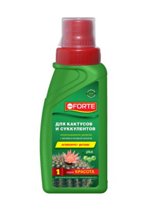 Удобрение Bona Forte для кактусов и суккулентов КРАСОТА