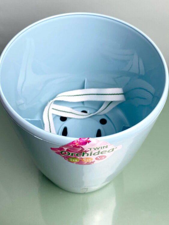 Горшок Орхидея Твин голубой ⌀12 