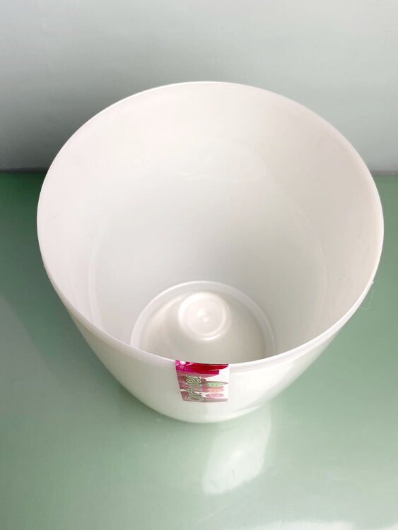 Горшок Орхидея белый перламутровый ⌀14 