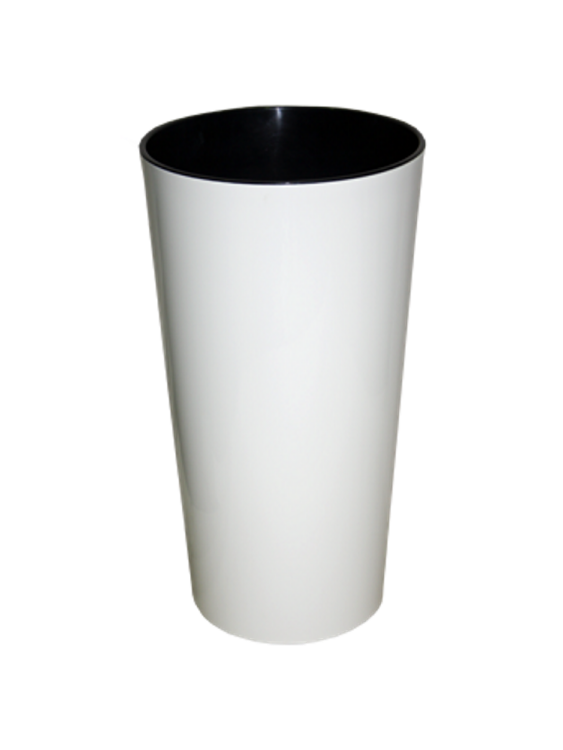 Горшок Лила белый глянец ⌀40 