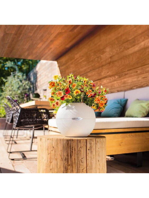 Кашпо Лечуза Пуро серое 