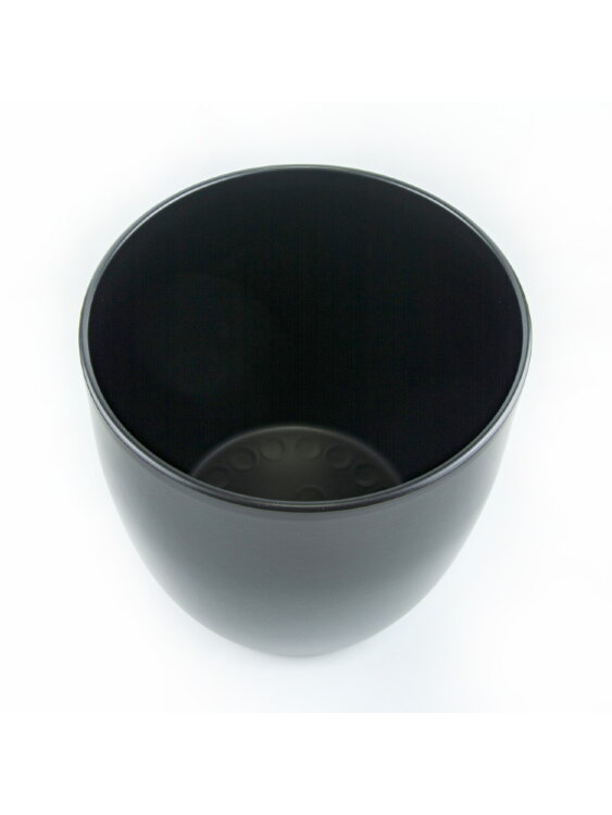 Кашпо Басель чёрное 
