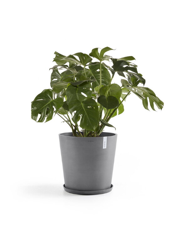 Кашпо Ecopots Amsterdam серое 