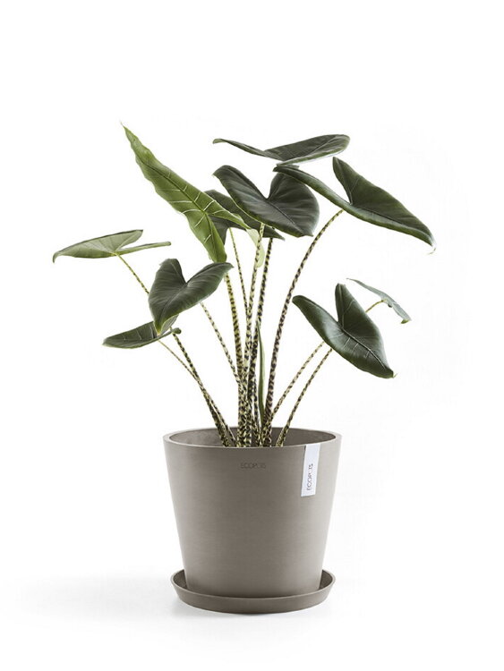 Кашпо Ecopots Amsterdam серо-коричневое 