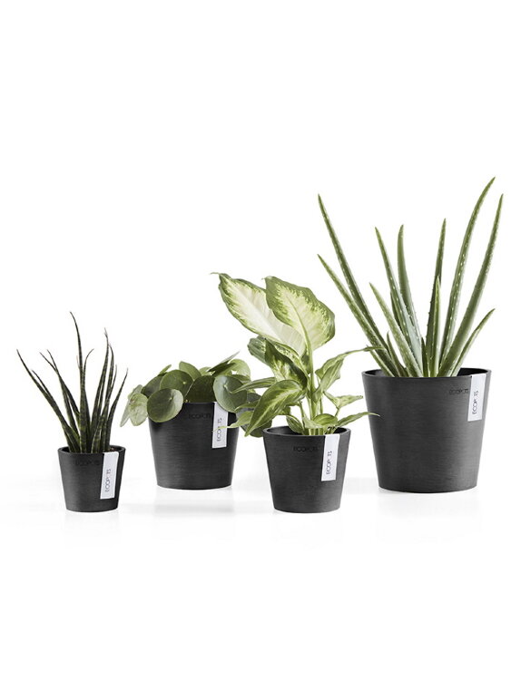 Кашпо Ecopots Amsterdam Mini антрацит 